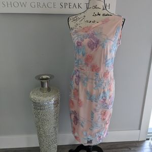 Beautiful brand new embroidered floral pink dress!